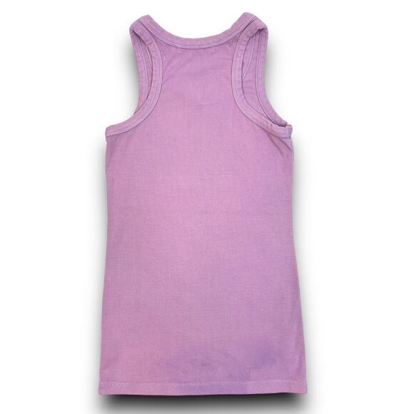 NEW Electric & Rose Racerback Ribbed Tank Top Lavender Stretch Cotton Small - Picture 5 of 7